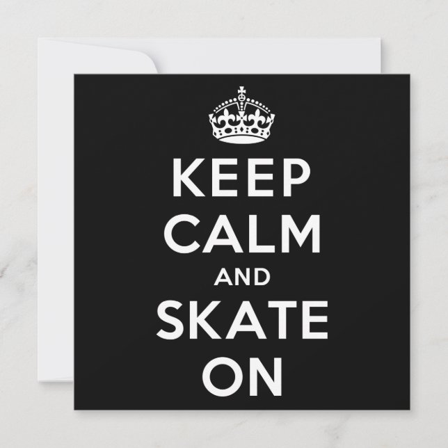 Ruhe und Skate behalten (Vorderseite)