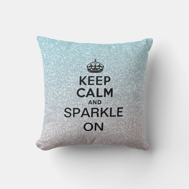 Ruhe und Sparkle auf behalten Kissen (Vorderseite)
