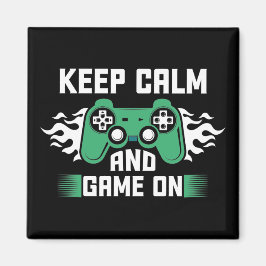 Ruhe und Spiel behalten Magnet