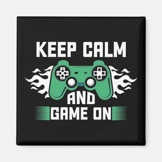 Ruhe und Spiel behalten Magnet (Vorne)