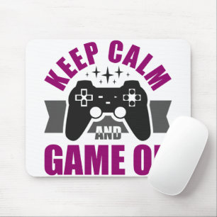 Ruhe und Spiel beim Spielen behalten Mousepad