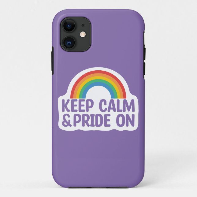 Ruhe und Stolz behalten | Gay Pride Monat Case-Mate iPhone Hülle (Rückseite)