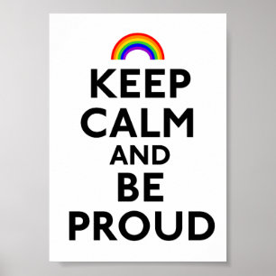 Ruhe und Stolz behalten Poster