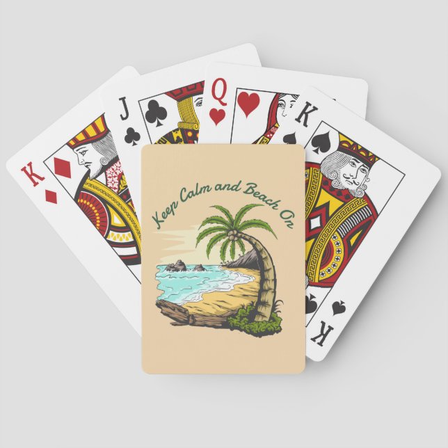 Ruhe und Strand behalten Spielkarten (Rückseite)