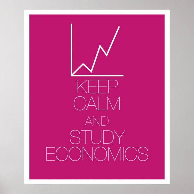Ruhe und Studienökonomie behalten Poster (Vorne)