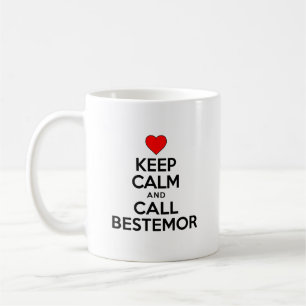 Ruhe und Tasse behalten und Bestemor aufrufen