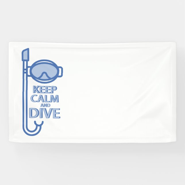 Ruhe und Tauchen behalten Banner (Horizontal)