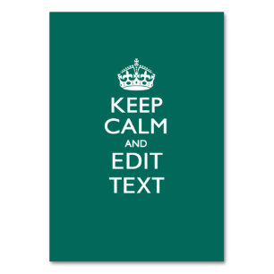 Ruhe und Text auf Aquamarinem Türkis behalten Tischnummer