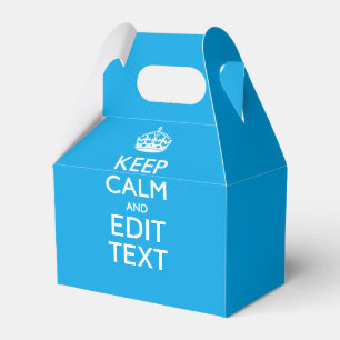Ruhe und Text auf Sky Blue behalten Geschenkschachtel