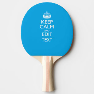 Ruhe und Text auf Sky Blue behalten Tischtennis Schläger