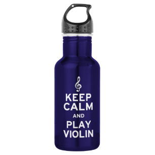 Ruhe und Violine behalt Edelstahlflasche