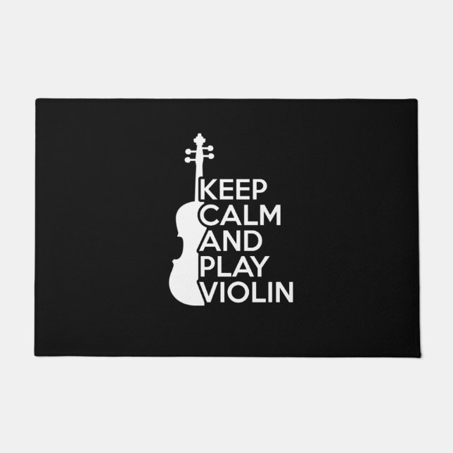 Ruhe und Violine behalt Fußmatte (Vorderseite)