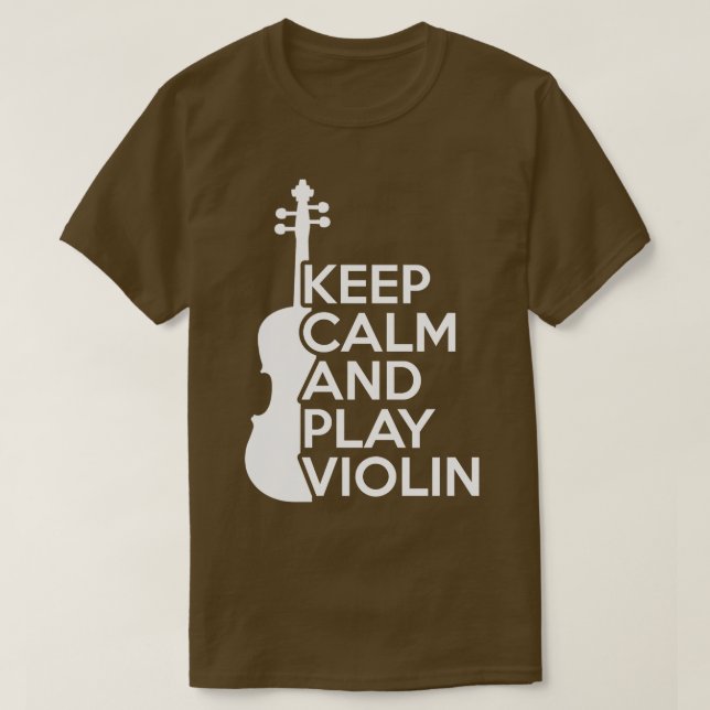 Ruhe und Violine behalt T-Shirt (Design vorne)