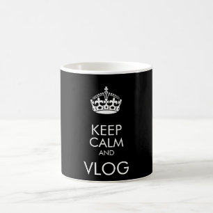 Ruhe und Vlog behalten - die Hintergrundfarbe anpa Kaffeetasse