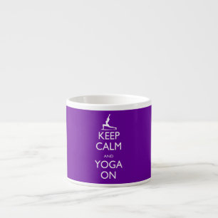 Ruhe und Yoga behalten Espressotasse