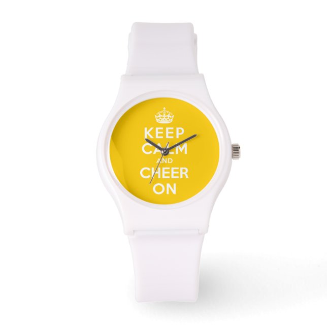 Ruhe und Zufriedenheit behalten Armbanduhr (Vorderseite)