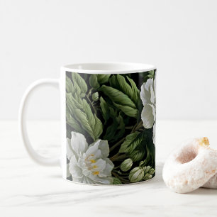 Ruhe von jeder Seite: Exotische Blumenfolien Kaffeetasse