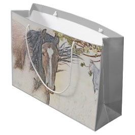 Ruhe, wilde Pferde, große Geschenktasche Große Geschenktüte
