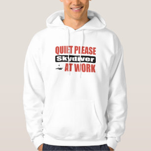 Ruhebitte Skydiver bei der Arbeit Hoodie