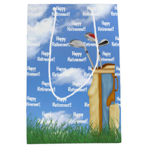 Ruhegolftasche im Gras Mittlere Geschenktüte