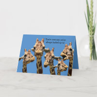 Ruhekarte "Funny and Sincere Giraffe"