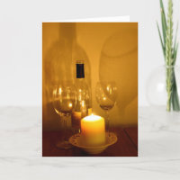 Ruhekarte für Wein und Brille
