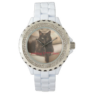 Ruhekatze b**** armbanduhr