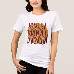 Ruhelose Reizbarkeit und Unzufriedenheit Erholungs Tri-Blend Shirt