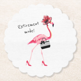 Ruhemodus! Chic Classy Pink Flamingo Untersetzer