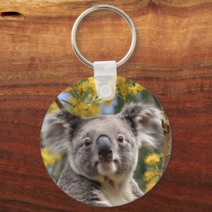"Ruhen in Gold: Ein Koala in einem Schlachtbaum" Schlüsselanhänger