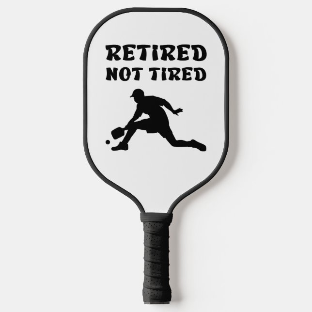 Ruhende, aber nicht müde Rente Picklebball-Sport Pickleball Schläger (Vorderseite)