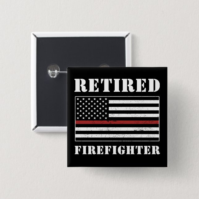Ruhende Feuerwehrleute - Geschenke für die Ruhesta Button (Vorne & Hinten)