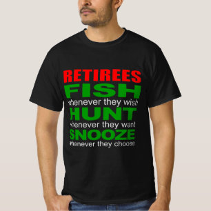 Ruhende jagen Fische und schnarchen T-Shirt