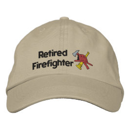 Ruhender Feuerwehrhammer Bestickte Kappe