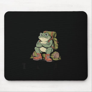 Ruhendes Kröten-Gesicht Lustige mürrische Kröte Pu Mousepad