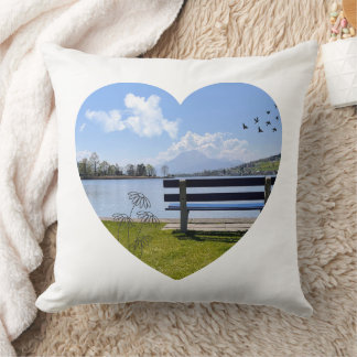 Ruheplatz am See – Zierkissen mit Naturmotiv