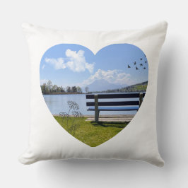 Ruheplatz am See – Zierkissen mit Naturmotiv