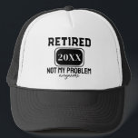 Ruhestand 2023 Not My Problem nochmal Gag-Rente Truckerkappe<br><div class="desc">Ruhestand 2023 Not My Problem nochmal Gag-Rente</div>