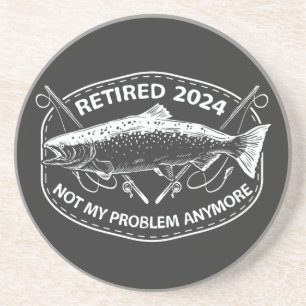 Ruhestand 2024 Nicht mein Problem noch mehr Funny Getränkeuntersetzer