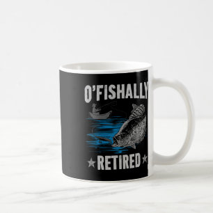 Ruhestand 2025 Angeln Fischer O-fish-ally Rentner Kaffeetasse