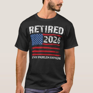 Ruhestand 2026 Dekoration USA Vater Opa T-Shirt