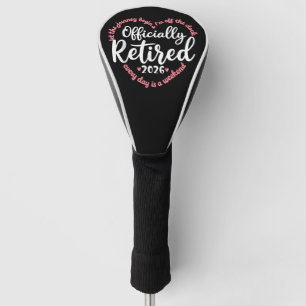 Ruhestand 2026 Rente Herz Liebe Celebration Golf Headcover