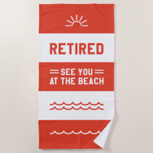 Ruhestand am Strand Strandtuch