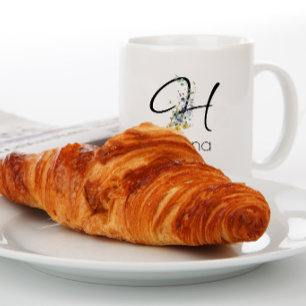 Ruhestand Arbeitgeber Soft Monogramm Aquarell Jumbo-Tasse