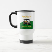 Ruhestand Elegante Golf Themenwagen Green Gold