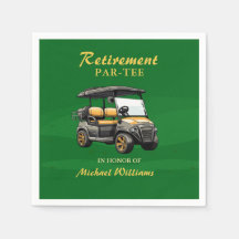 Ruhestand Elegante Golf Themenwagen Green Gold