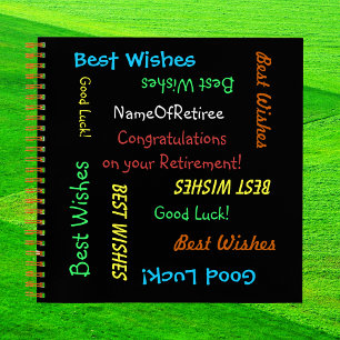 Ruhestand FUN Black Colorary Memory Book Notizbuch