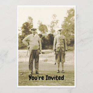 Ruhestand für den Golfer, der Golf spielen liebt.  Einladung