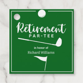 Ruhestand Golf Ball T-Shirt Flag Modern Geschenkanhänger