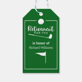 Ruhestand Golf Ball T-Shirt Flag Modern Geschenkanhänger
